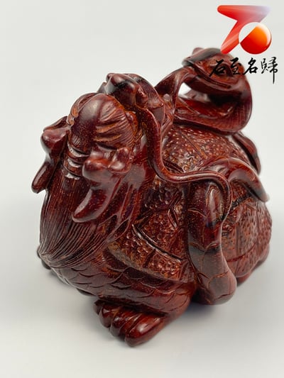 精選印度小葉紫檀高油密材質 湘工手作 【玄武】6