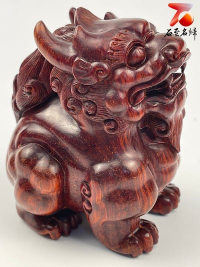 印度小葉紫檀 高油密二膘料 湘工雕【貔貅】4