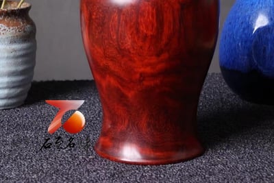 印度小葉紫檀整料挖製【茶葉罐】4