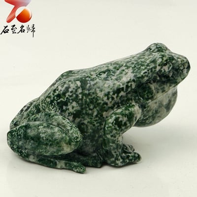 貴州頂級玉化蛇紋石【碧祥蛙】1