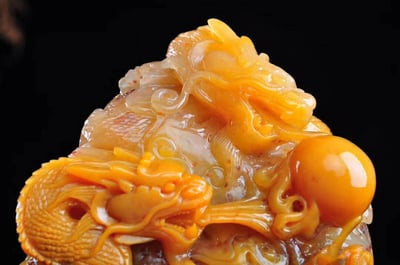 極品重器 田黃石【龍戲珠】4