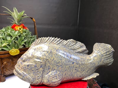 壽山旗山石【石斑魚-年年有餘】6