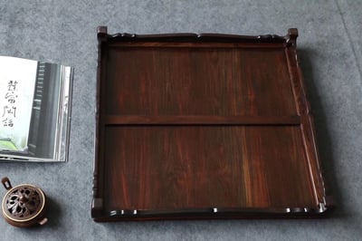 寮國大紅酸枝【文人空間／象棋盤】+精美象棋組9