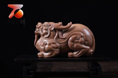 印度老山檀香【招財貔貅 華藝款】3