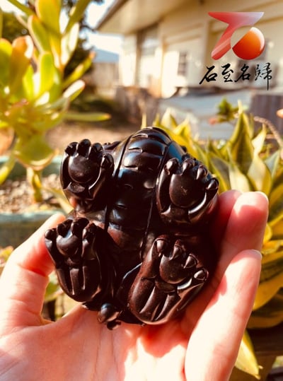 印度小葉紫檀高油密老料 湘工精製【貔貅】8