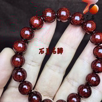 天然 精選印度小葉紫檀360度爆滿大龍鱗+爆滿金星10mm手珠8