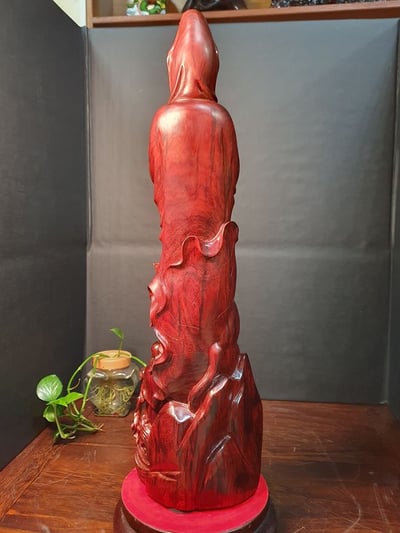 印度小葉紫檀【童子拜觀音】7