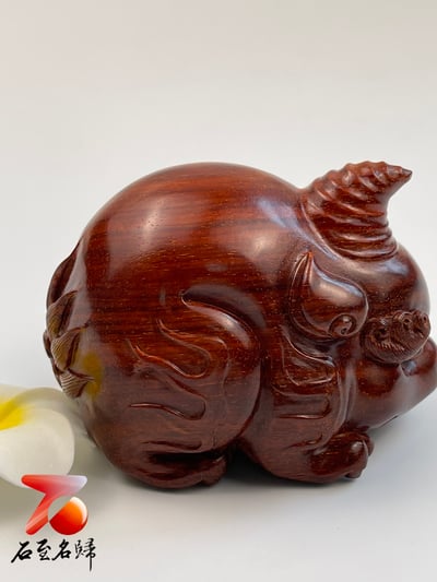 印度小葉紫檀高油密二膘料. 湘工精製【獨角獸】4