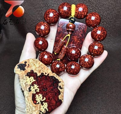 印度小葉紫檀老料 整顆瘤疤精品限量五串6