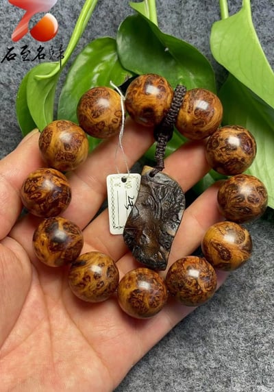 極品收藏 太行崖柏雪花瘤20mm手珠 2號6