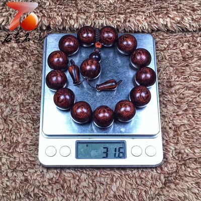 海南黃花梨油梨老料 雙面蜘蛛紋 【蜘蛛王】重量31.6克7