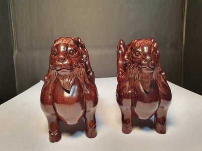 印度小葉紫檀去心純二膘老料【白澤-華藝款】3