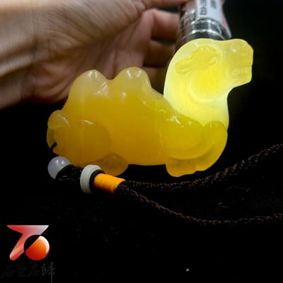 金凍石金水凍精品【金駝載福・穩步致遠】2