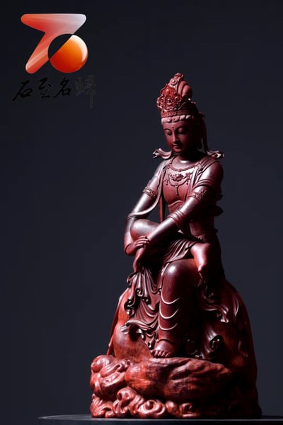 印度小葉紫檀製【沉思觀音】8