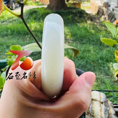 和田玉糖白極品玉鐲｜白度羊脂 油潤天成 附【亞瑟寶石鑑定所】正式鑑定證書6