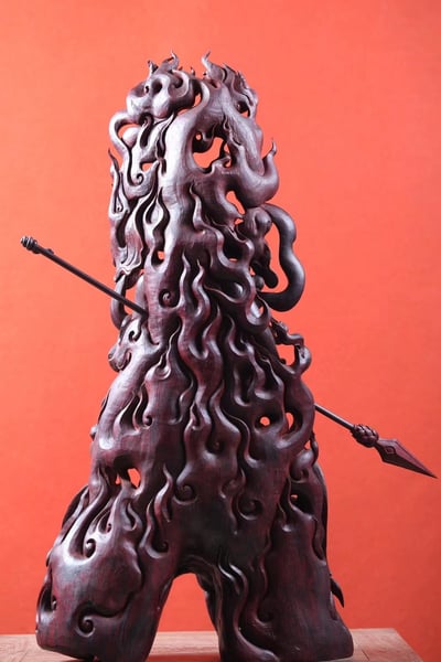 印度小葉紫檀清刀款【三太子哪吒】6