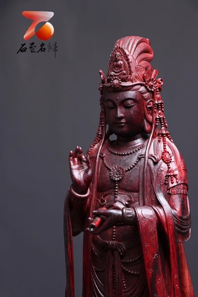 印度小葉紫檀 手工清刀【南海觀音】6