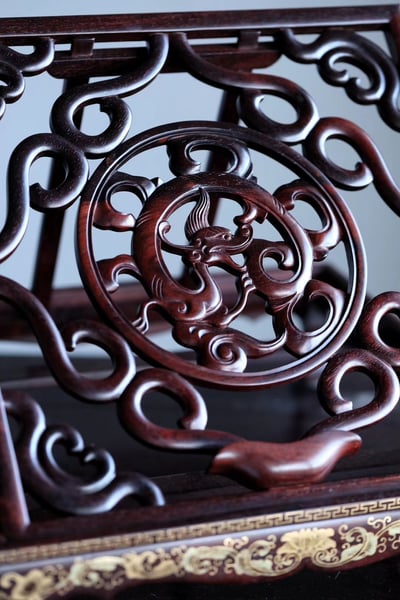 印度小葉紫檀描金製作【臨貼架】2