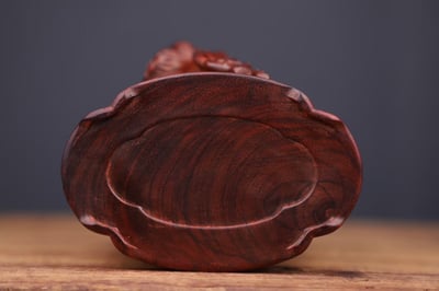 印度小葉紫檀 清刀款【鴛鴦戲水-大茶葉罐】8