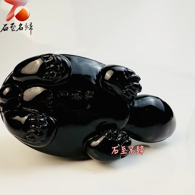 丹東石純手工雕烏龜 【福頭龜寶】張國民老師作品6