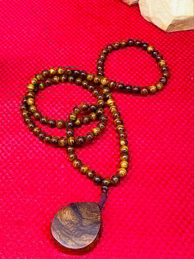 海南黃花梨8mm圓珠項鍊6