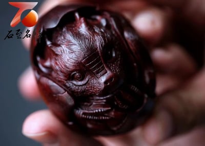 印度小葉紫檀 精選高油密老料 手工製作打磨【龍生九子】2