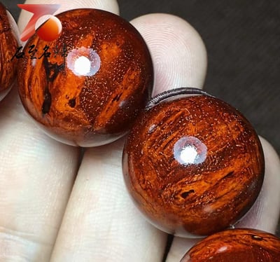 印度小葉紫檀20mm瘤疤+金星【梵音】8