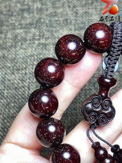 印度小葉紫檀老料15mm滿金星精選【佛手】4