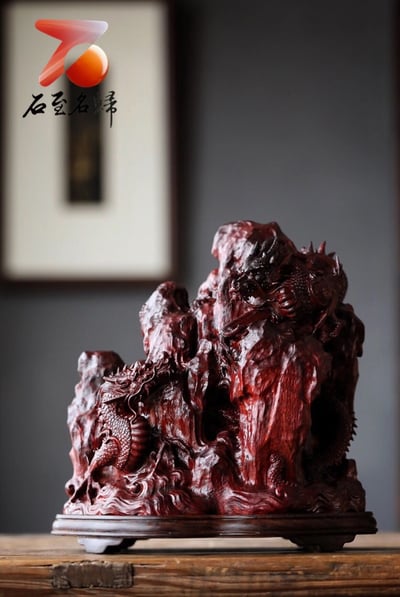 印度小葉紫檀【龍行天下-擺件】1