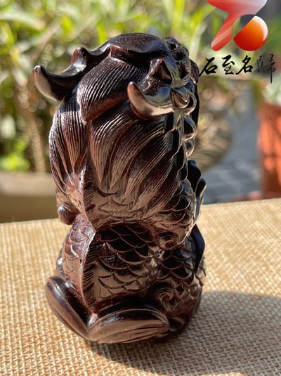 印度小葉紫檀高油密二膘材質 湘工手作【龍王】2