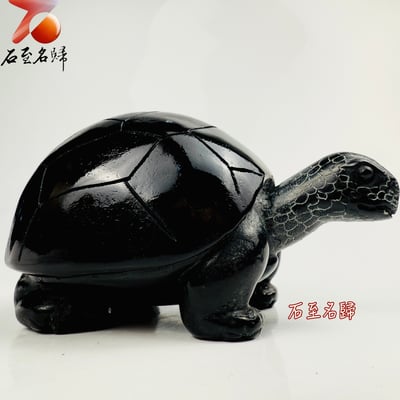 丹東石純手工雕烏龜 張國民雕刻家作品【納紋財龜】5