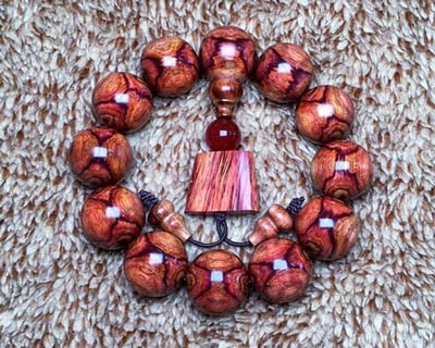 海南黃花梨野生料20mm手珠1