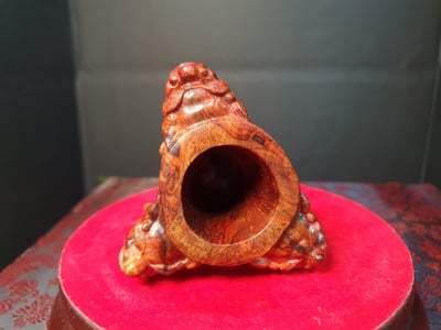 海南黃花梨【三足獸首筆筒】4