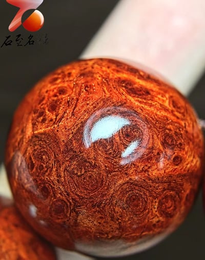 印度小葉紫檀泥料瘤疤［紫檀文化］ 25mm x 10顆7