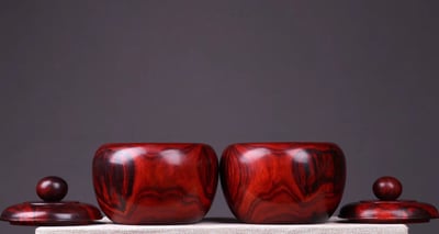 印度小葉紫檀【圍棋罐/茶葉罐】5