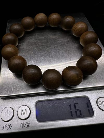 天然野生料 順化红土沉香手串14mm手串 重量16.1克5