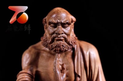 印度老山檀香清刀造像【禪宗達摩祖師】8