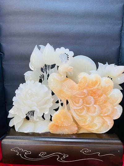 阿富汗紅花冰玉【鳳凰呈祥】4