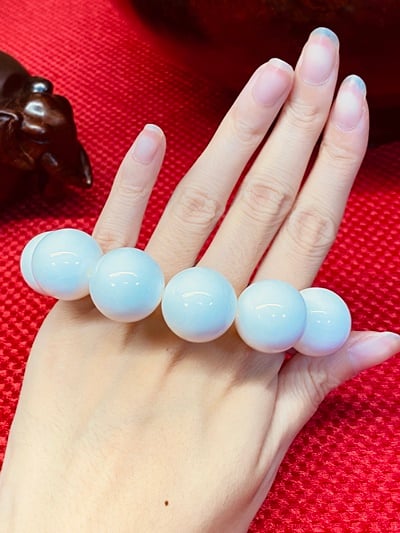 純天然 【硨磲圓珠手珠20mm】5