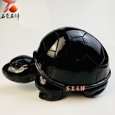 丹東石純手工雕烏龜 【福頭龜寶】張國民老師作品4