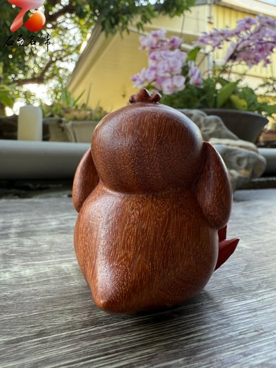 黃楊木+紅花梨木+楓木+烏檀木拼接【可達鴨】神奇寶貝娃娃 寶可夢公仔 Pokemon10