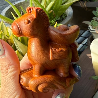 焦糖味城口古崖柏高油料【馱財神駒】1