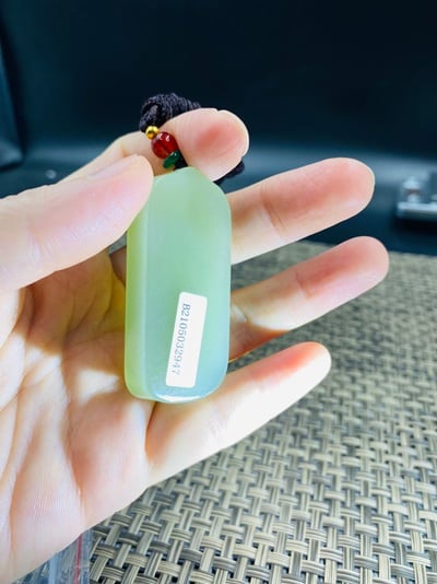 和田玉青海料【觀音牌】3