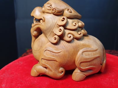 老山檀香-湘工大師手作【饕餮】5