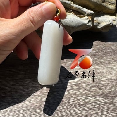 極品典藏 和田玉羊脂白玉精選【千手觀音平安牌】附【亞瑟寶石鑑定所】正式鑑定證書7