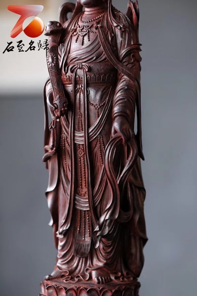 印度小葉紫檀製【如意觀音】3