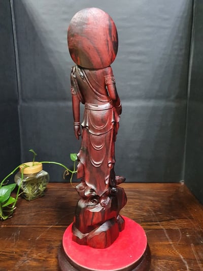 印度小葉紫檀【唐式觀音-觀自在】5