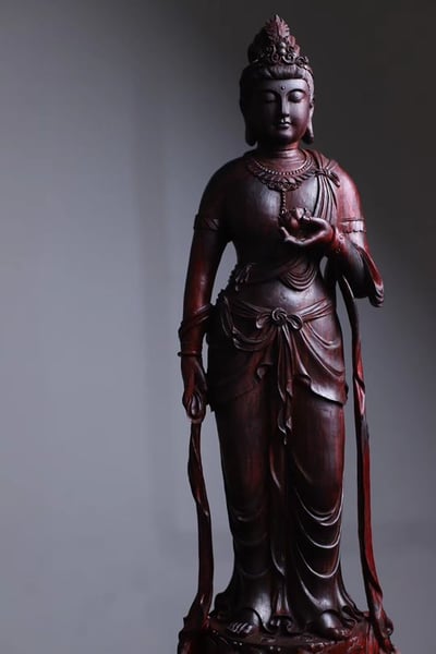 印度小葉紫檀【持蓮觀音】4