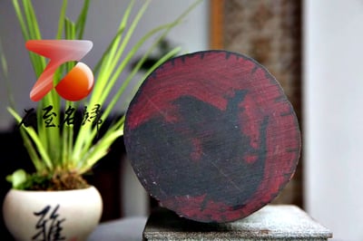 印度小葉紫檀 拆房老料整木清刀製 【淨瓶觀音】9