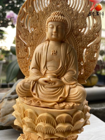 正宗加拿大檜木 慈悲接納【托缽如來佛祖】智慧與福德的象徵6